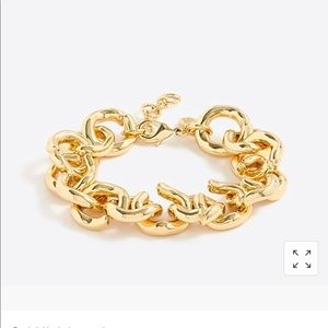 J crew gold link bracelet. One size